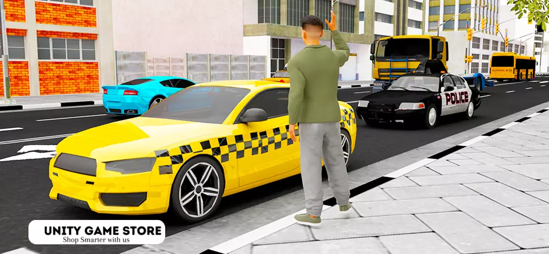 City Taxi Driver Unity 3D Source Code