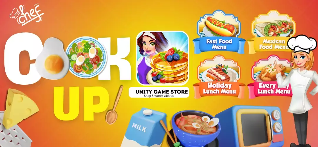Cook Up! Yummy Kitchen Cooking Buy Unity Source Code