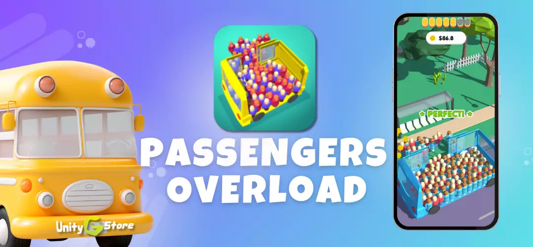 Overloaded Bus Crowd Arrival Buy Unity Source Code