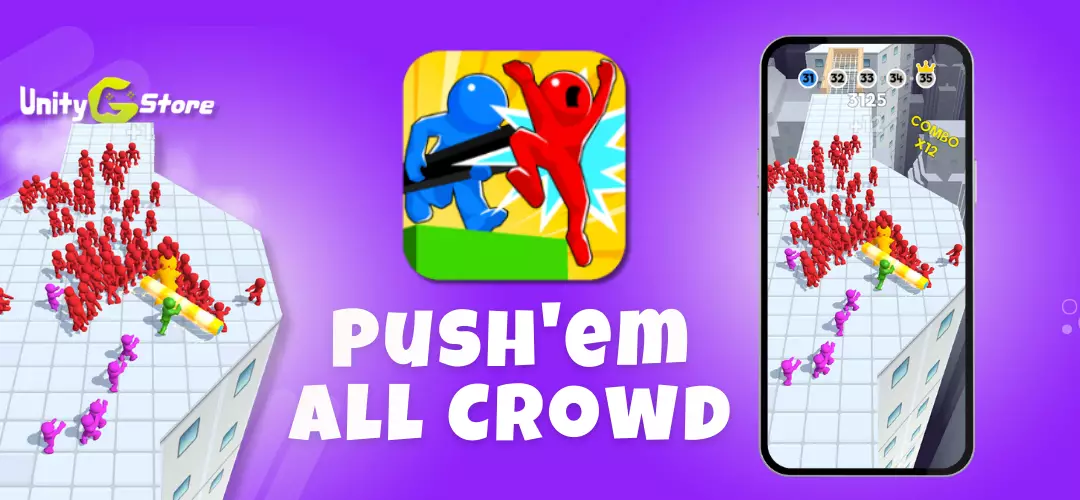 Push em All Crowd Game Buy Unity Source Code