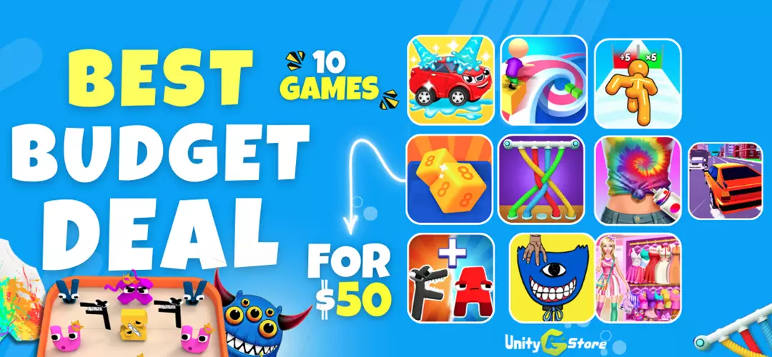 Best Budget Deal 10 Games Unity Source Code Bundle