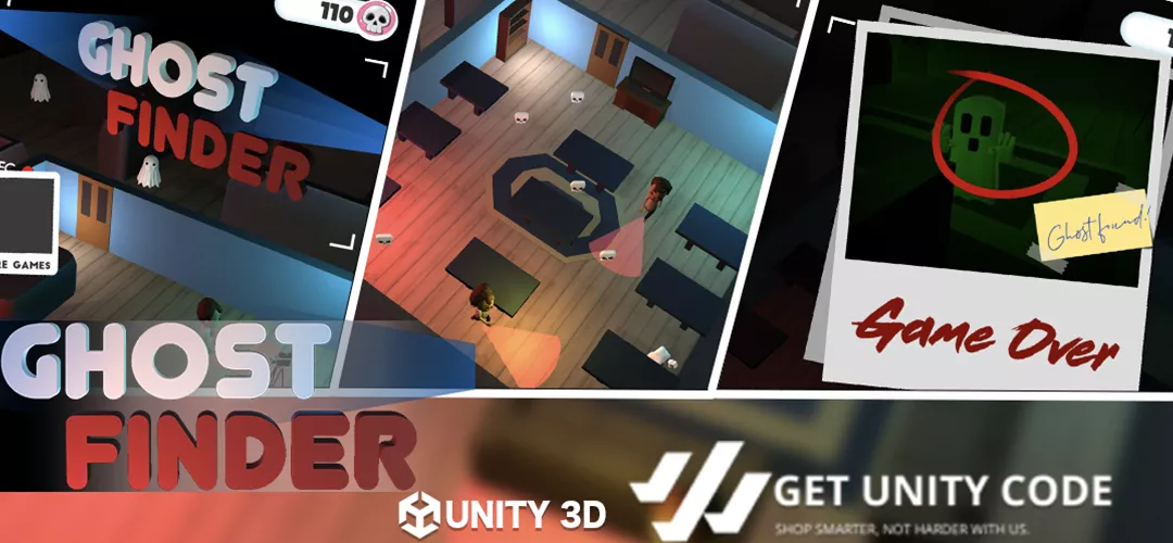 Ghost Finder Unity Source Code view 1