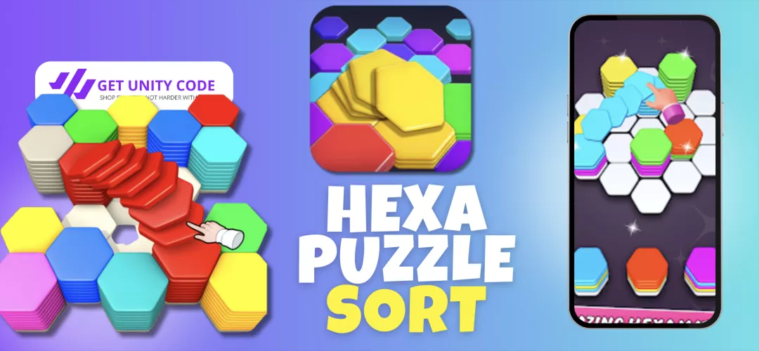 Hexa Sort Puzzle 3D Game - Unity 3D Source Code
