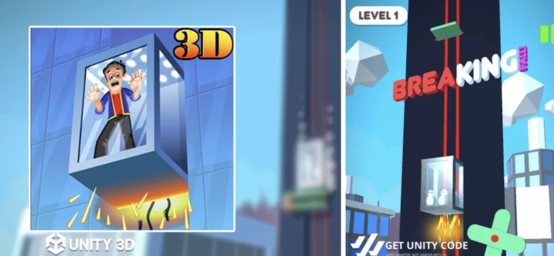 Lift Break - Elevator Fall Unity Source Code