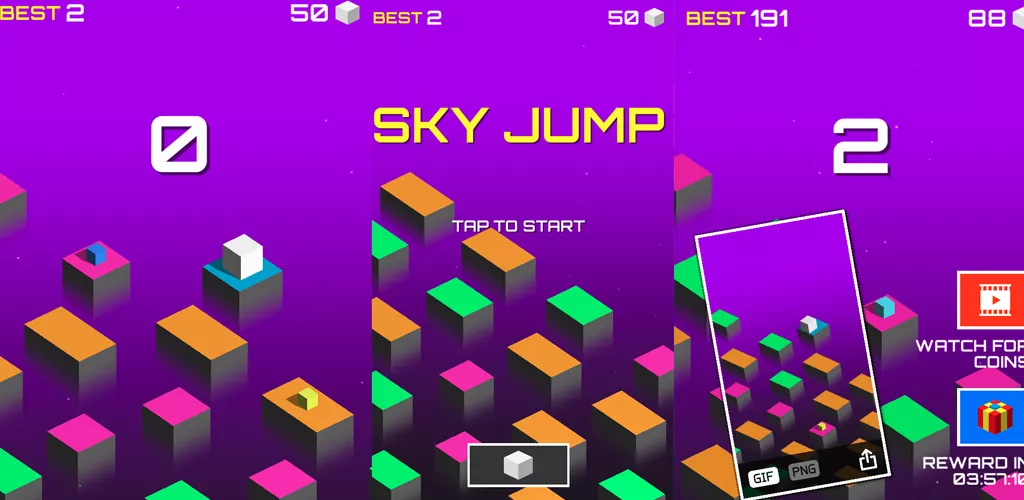 Sky Jump Game | Game Source Code