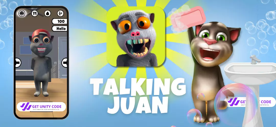 Talking Juan Cat Virtual Pet Buy Unity Game Source Code