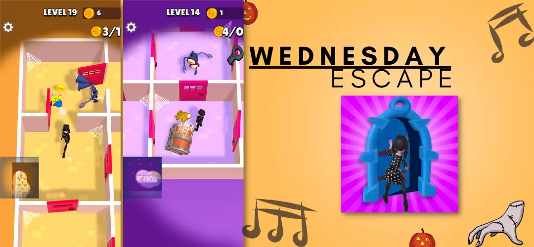 Wednesday Escape Game Unity Source Code view 1